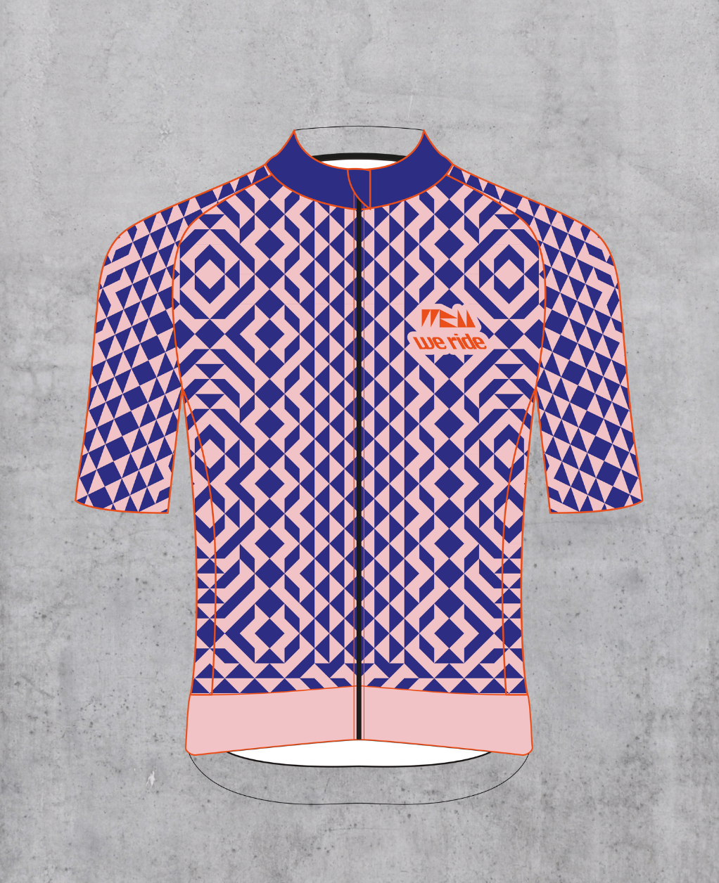 WE RIDE Trikot: MOSAIC BLUE